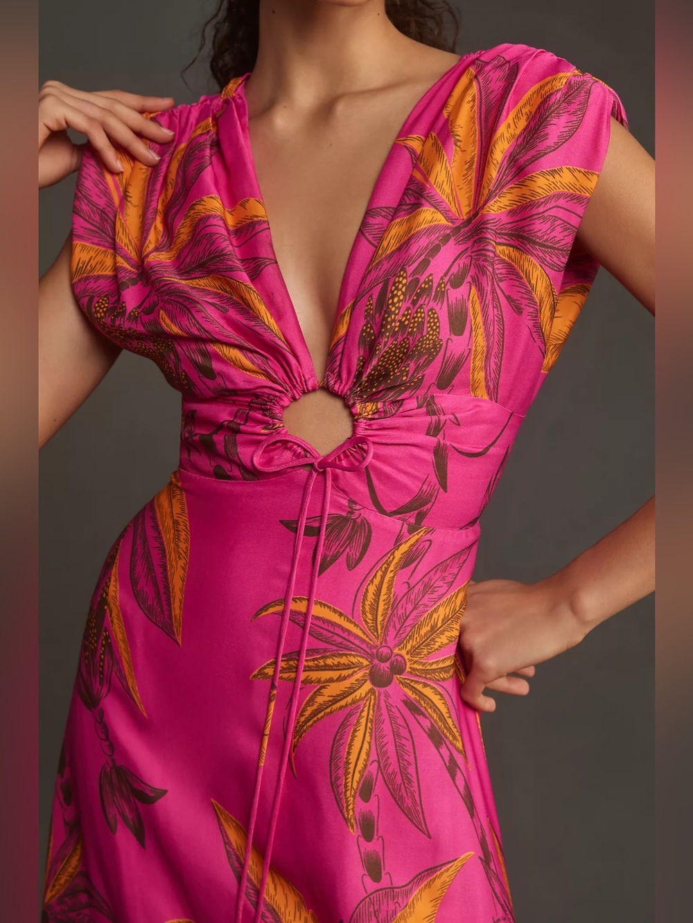 Farm Rio: Pink Beach Forest Maxi Dress